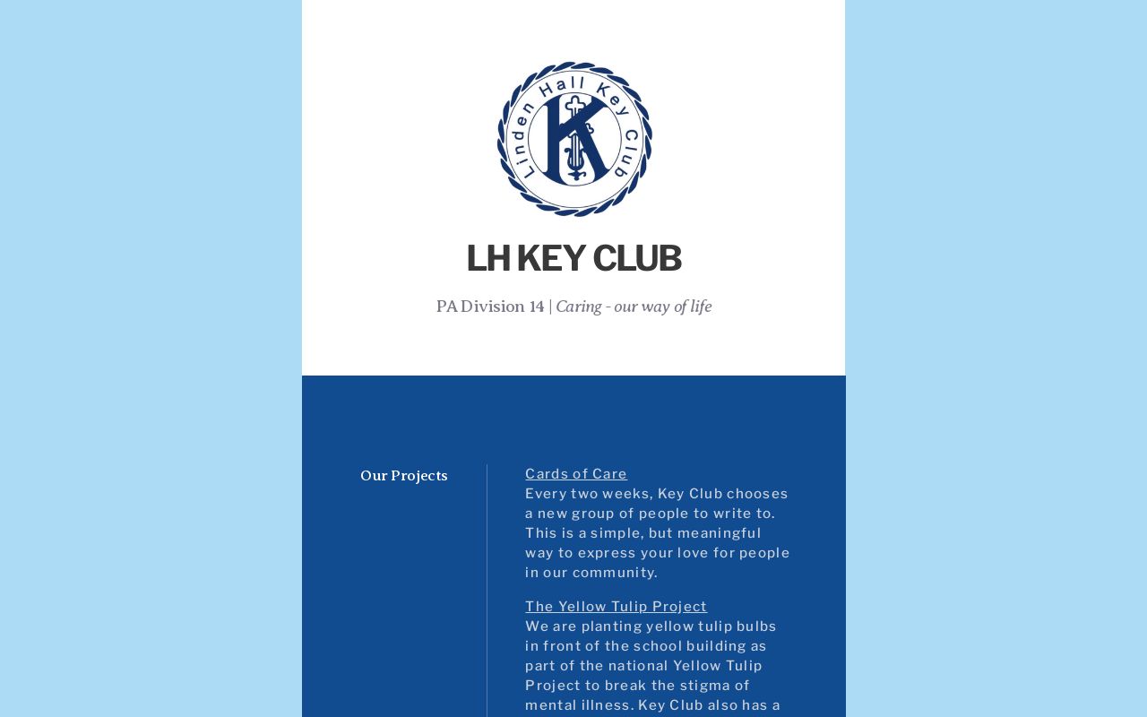 Linden Hall Key Club